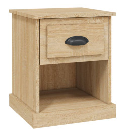 Table de chevet chêne sonoma 39x39x47,5 cm bois d'ingénierie