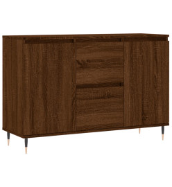 Buffet chêne marron 104x35x70 cm bois d'ingénierie