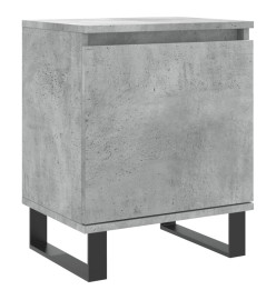 Table de chevet gris béton 40x30x50 cm bois d'ingénierie