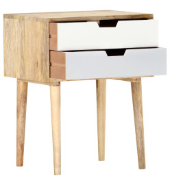 Table de chevet 47x35x59 cm Bois de manguier massif