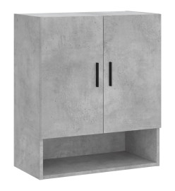 Armoire murale gris béton 60x31x70 cm bois d'ingénierie