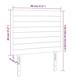 Têtes de lit 2 pcs Vert 80x5x78/88 cm Tissu