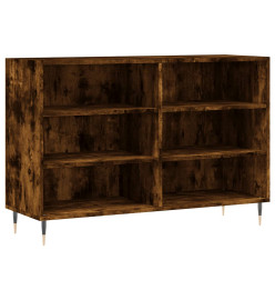 Buffet chêne fumé 103,5x35x70 cm bois d'ingénierie