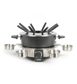 Livoo Caquelon à fondue électrique 8 personnes 1,8 L 1000 W Noir