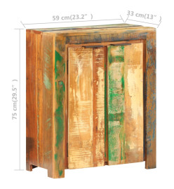 Buffet 59x33x75 cm Bois de récupération solide