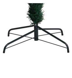 Sapin de Noël artificiel avec support vert 120 cm fibre optique