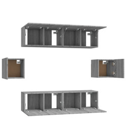 Ensemble de meubles TV 6 pcs Sonoma gris Bois d'ingénierie