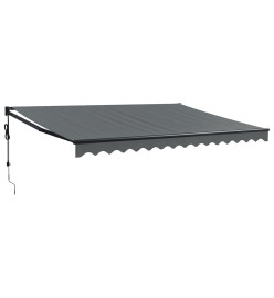 Auvent rétractable automatique anthracite 4x3 m