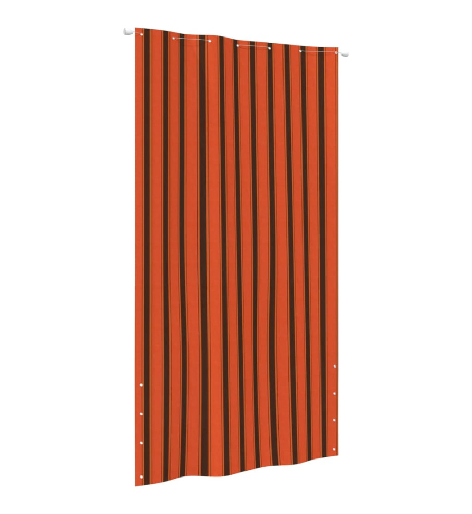 Écran de balcon Orange et marron 140x240 cm Tissu Oxford