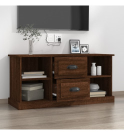 Meuble TV chêne marron 99,5x35,5x48 cm bois d'ingénierie