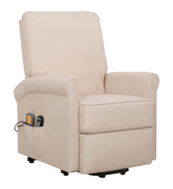 Fauteuil de massage Crème Tissu