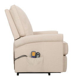 Fauteuil de massage Crème Tissu