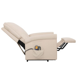 Fauteuil de massage Crème Tissu