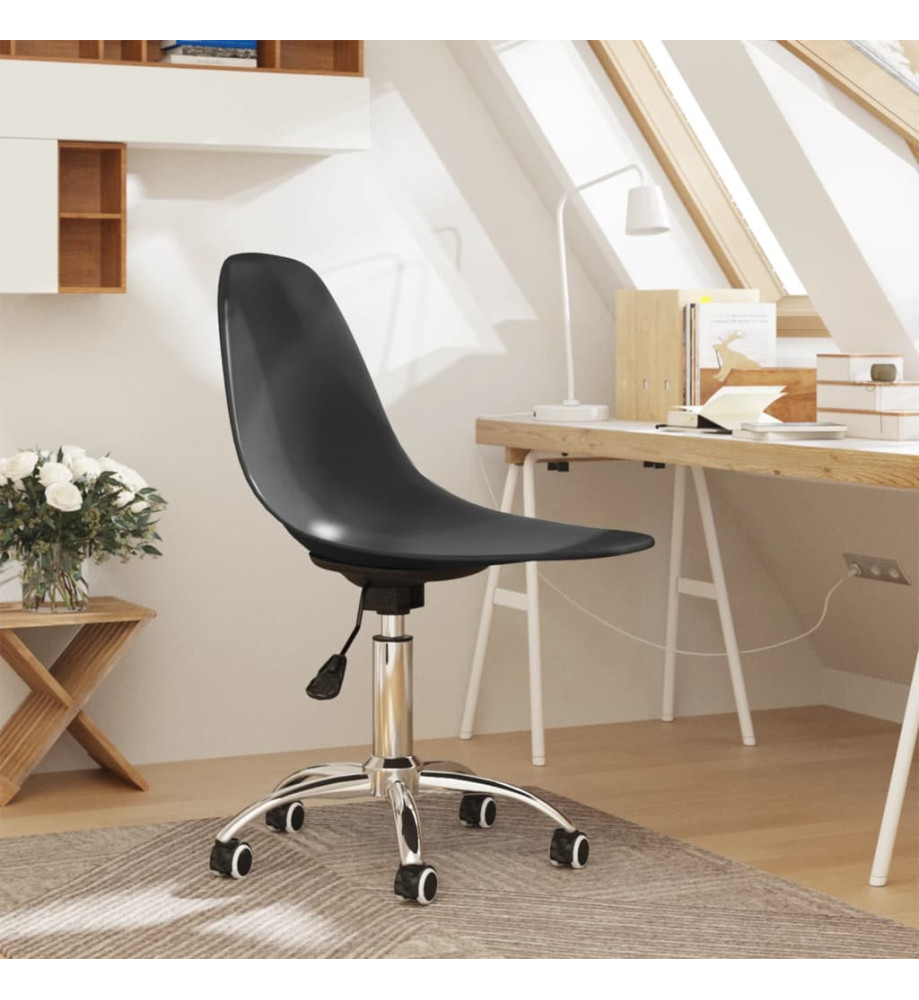 Chaise pivotante de bureau Gris clair PP