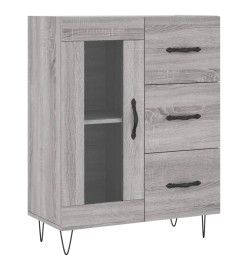 Buffet haut Sonoma gris 69,5x34x180 cm Bois d'ingénierie