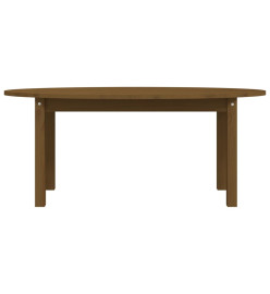 Table basse Marron miel 110x55x45 cm Bois massif de pin