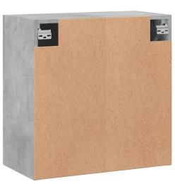 Armoire murale gris béton 60x31x60 cm bois d'ingénierie