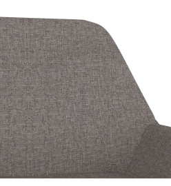 Chaise pivotante de salle à manger Gris foncé Tissu