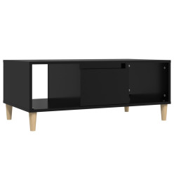 Table basse Noir 90x50x36,5 cm Bois d'ingénierie