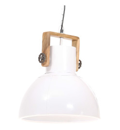 Lampe suspendue industrielle 25 W Blanc Rond 40 cm E27