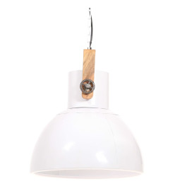 Lampe suspendue industrielle 25 W Blanc Rond 40 cm E27