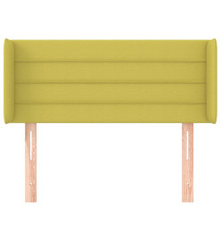 Tête de lit avec oreilles Vert 83x16x78/88 cm Tissu