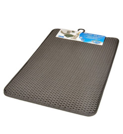 Duvoplus Tapis de litière pour chat Swift 45x65 cm Noir