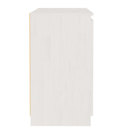 Armoire latérale blanc 60x36x65 cm bois de pin massif