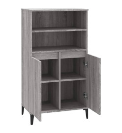 Buffet haut Sonoma gris 60x36x110 cm Bois d'ingénierie