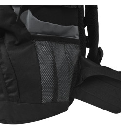 Sac à dos de randonnée XXL 75 L Noir et gris