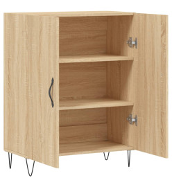 Buffet chêne sonoma 69,5x34x90 cm bois d'ingénierie