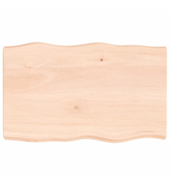 Dessus de table bois chêne massif non traité bordure assortie