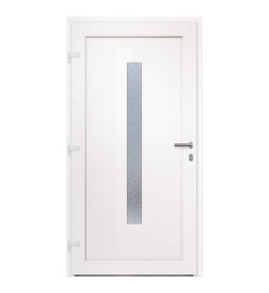 Porte d'entrée anthracite 108x208 cm PVC