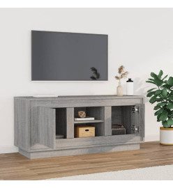 Meuble TV sonoma gris 102x35x45 cm bois d'ingénierie