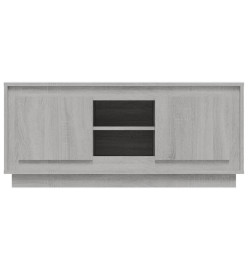 Meuble TV sonoma gris 102x35x45 cm bois d'ingénierie