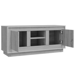 Meuble TV sonoma gris 102x35x45 cm bois d'ingénierie