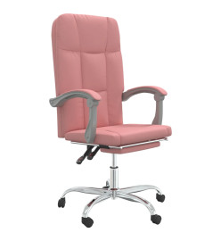 Fauteuil inclinable de bureau Rose Similicuir