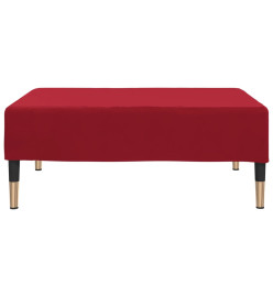 Repose-pied Rouge bordeaux 78x56x32 cm Velours