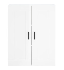 Armoire murale blanc brillant 69,5x34x90 cm bois d'ingénierie