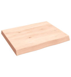 Dessus de table bois chêne massif non traité bordure assortie