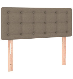 Tête de lit à LED Taupe 100x5x78/88 cm Tissu