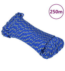 Corde de bateau Bleu 4 mm 250 m Polypropylène