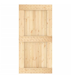 Porte 100x210 cm bois massif de pin