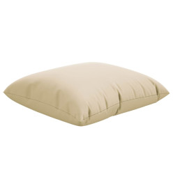 Coussins décoratifs 4 pcs beige 60x60 cm tissu
