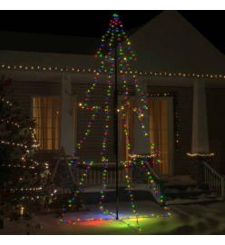 Arbre de Noël cône 360 LED d'intérieur/d'extérieur 143x250 cm