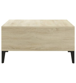 Table basse Chêne sonoma 60x60x30 cm Aggloméré