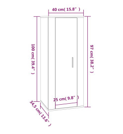 Ensemble de meubles TV 5 pcs Blanc Bois d'ingénierie