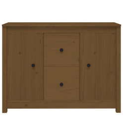 Buffet Marron miel 100x35x74 cm Bois massif de pin