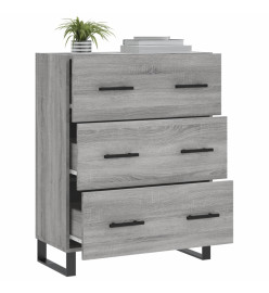 Buffet sonoma gris 69,5x34x90 cm bois d'ingénierie