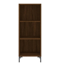 Buffet chêne marron 34,5x32,5x90 cm bois d'ingénierie